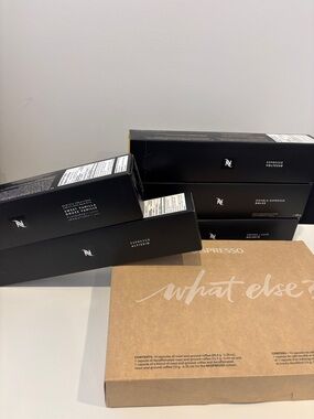 Nespresso Vertuo Capsules in boxes